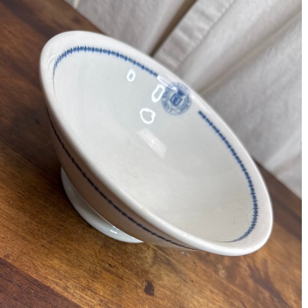 The New Amsterdam Club Restaurant Ware Footed Bowl Lamberton China Made In USA